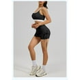 thumbnail image 4 of Top-kevin Women's High Support Racerback Sports Bra with Cross Strap Design - Full Coverage Wireless Padded Yoga Gym Workout Bra, Breathable Stretchy Nylon/Elastane Blend, 4 of 6
