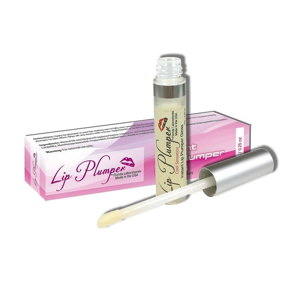 Lip Plumper Lip Gloss - Fuller Thicker Moist Lips - All in One Formula - Cool sensation