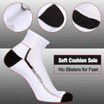 HEATUFF Mens Athletic Ankle Quarter Socks Mens Sock Breathable