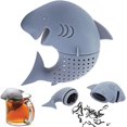 thumbnail image 1 of Funny Animal Shaped Tea Filter $ Silicone Tea Infuser Shark Heat Resistant Tea Leak $ Silicone Tea Infuser Cute Shark Tea Filter Reusable Long Handle, 1 of 5