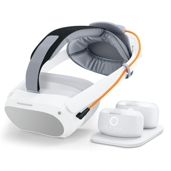 BOBOVR P4 Twin Battery Upgrade Combo Compatible with Pico4 pro Recirculating Power Supply System Dual Battery and Charging Dock