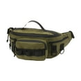 thumbnail image 2 of QccHieUs Fishing Tackle Bag Crossbody Organizer Utility Bag Oxford Sling Pack Fishing Bag Green, 2 of 9