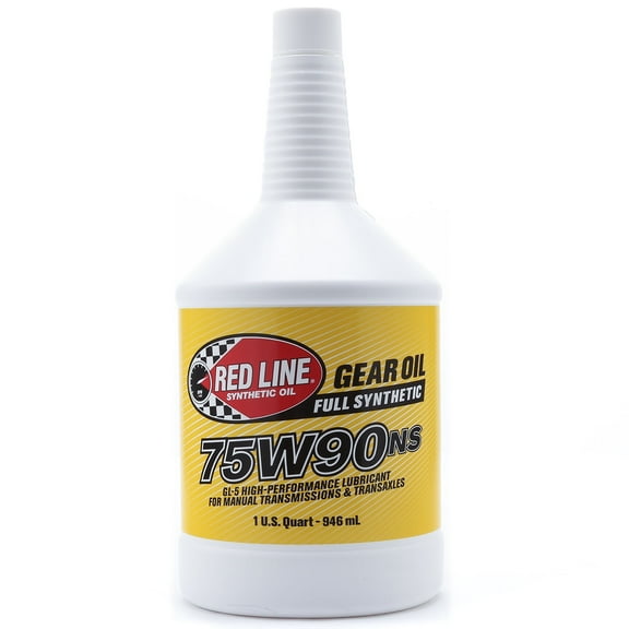 Red Line 58304 75W90 Limited Slip Synthetic Gear Oil, 1 Quart Bottles, 4 Pack