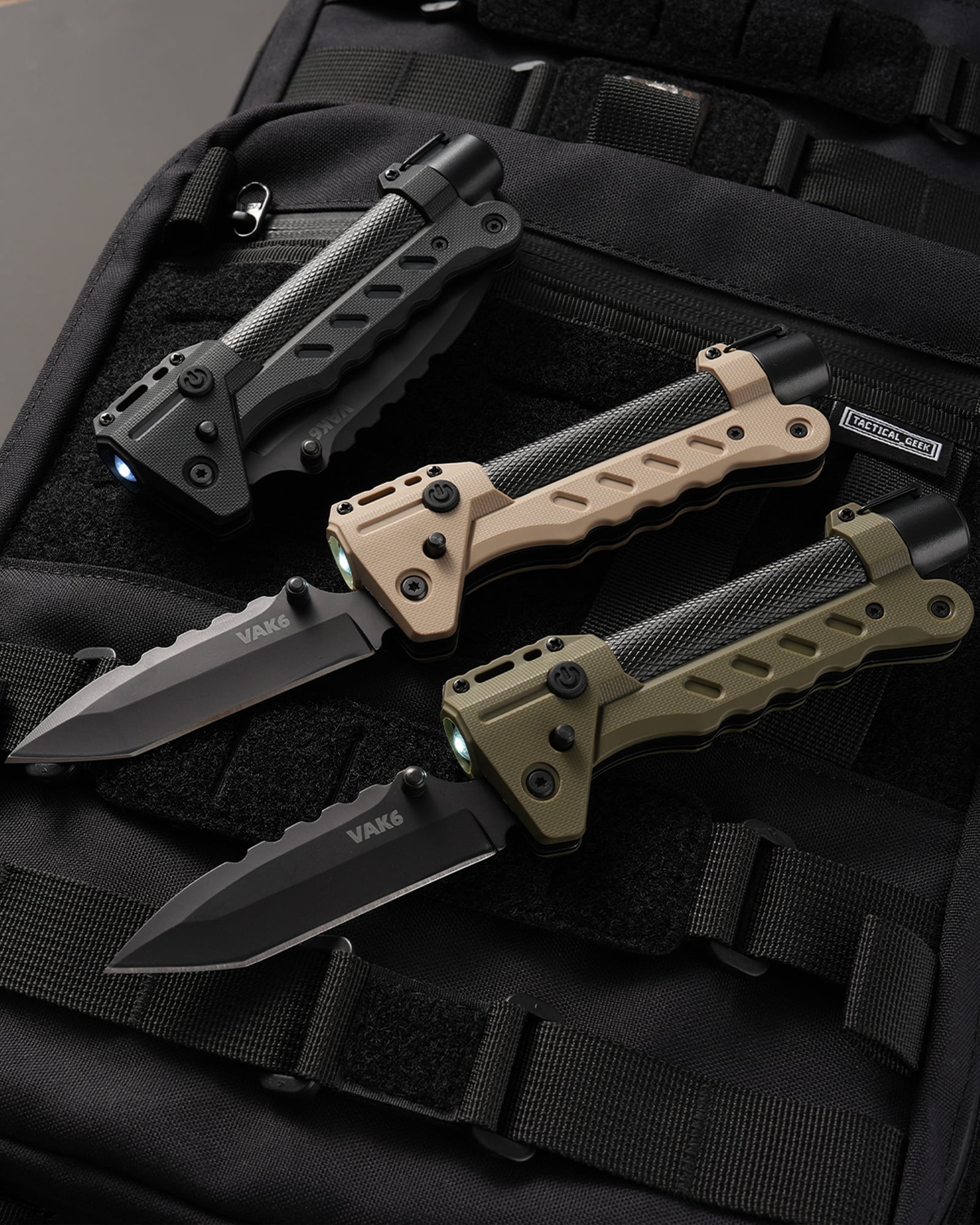 VIPERADE VAK6 Multitool with Folding Knife, LED Flashlight, Pulse Ignition, Pocket Knife for men, Rechargeable Flashlight with Belt Sheath (Green)