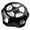 Black/Silver, variant on Tusk Billet Aluminum Gas Cap Black/Silver