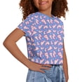 thumbnail image 2 of DISNIMO Girls Axolotl Tee Shirts Kids Girls Heart Crop Top Kids Pullover Shirt for Girls 13-14 Shirts for Children Tees Graphic Tops for Girls Crew Neck Tee Shirt Girl Cute Clothes Youth Summer, 2 of 7