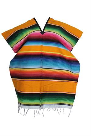 Youth Mexican Sarape Poncho Costume Mexican Fiesta Cinco de Mayo Child 6-12 yr 