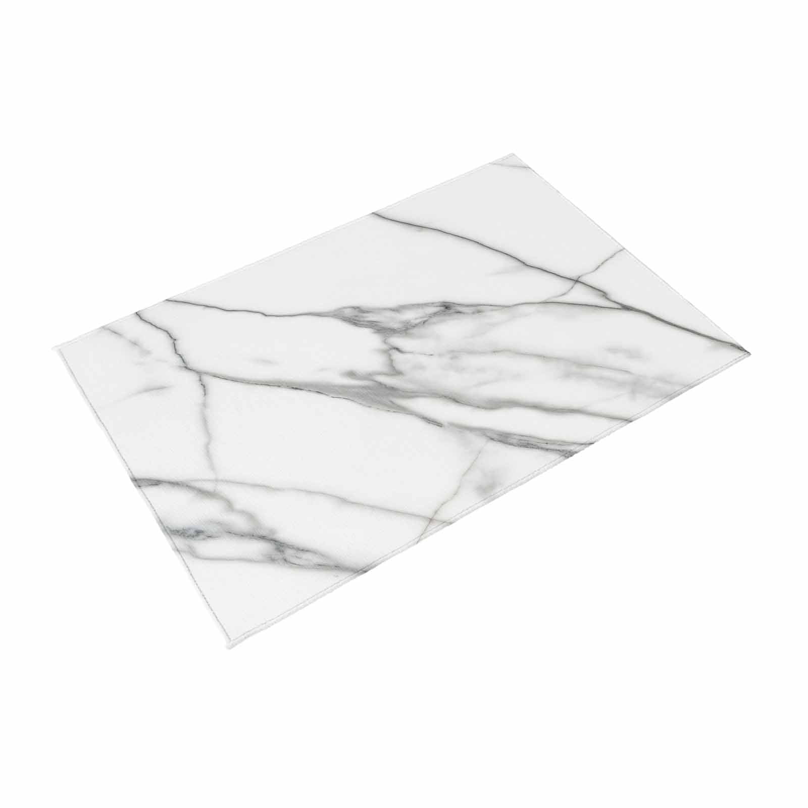 Marble White Outdoor Rug 4x6 Ft, Non Slip Washable Area Rug, Ombre Grey Modern Minimalist Patio Rugs Carpet Runner, Large Floor Mat for Indoor/Outdoor Deck Porch Camping