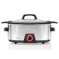 thumbnail image 1 of Chefman 6-Quart Slow Cooker, Electric Countertop Cooking, Stovetop & Oven-Safe Removable Insert for Browning & Sautéing, Family-Size Soups & Stews, Nonstick & Dishwasher-Safe Interior, 1 of 5