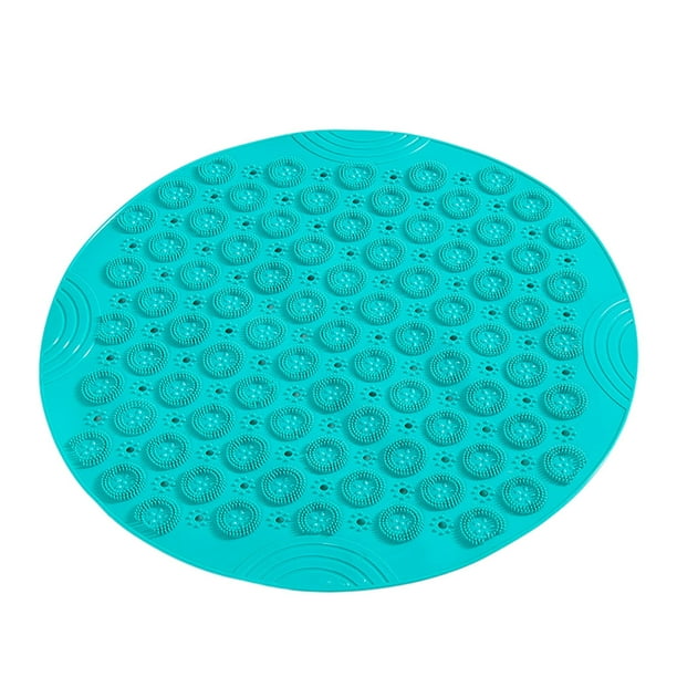 Yuarrent Alfombrilla de ducha antideslizante y duradera de PVC para una ducha segura lavable a máquina. Facil mantenimiento. Le Juegos de accesorios de baño verde, 1 55 cm * 55 cm