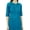 Teal Blue, variant on Cotton Designer Kurta Women Ethnic Top Tunic Indian Dress Straight Kurti