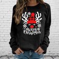 thumbnail image 2 of Navidad moda mujer casual manga larga o-cuello impreso damas sudadera tops Pompotops  gfhjh9410, 2 of 4