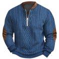 thumbnail image 1 of 2024 Automne Hiver Mode Homme Décontracté Imprimé Numérique 3D Demi-Fermeture à Glissière Col Rond Chandail en Molleton Sans Capuche Imitation Tricoté Tissu Confortable, 1 of 3