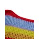 thumbnail image 4 of VISgogo, suéter de punto a la moda para mujer, Tops cortos de manga larga de Color a rayas en contraste, jerséis salvajes informales de primavera VISgogo  moda, 4 of 9
