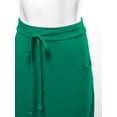 thumbnail image 4 of A2Y Women's Drawstring Waist Side Pockets Rayon Maxi Skirt Forest Green 3XL, 4 of 4