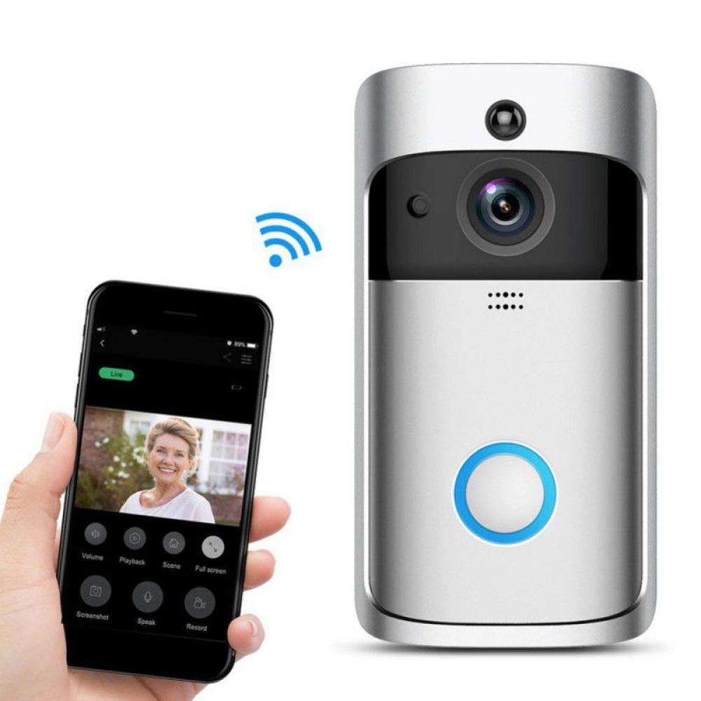 Video Doorbell Wireless Smart Phone Door Ring Security Bell WiFi Intercom Camera 