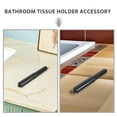 thumbnail image 3 of OUNONA 6Pcs Universal Toilet Paper Holder Replacement Rod Black Plastic Spring Loaded Bathroom Roller, 3 of 8