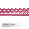 thumbnail image 3 of Lace Trim, 10 Yards 1/2 Inch Vintage Lace Ribbons for Craft Package Decoration Wedding Headbands Rose Red, 3 of 6