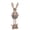 A, variant on Rustic Standing Bunny Plush Doll, Gingham Shirt Rabbit Figurine with Carrot Accent, Easter & Spring Tabletop Decor