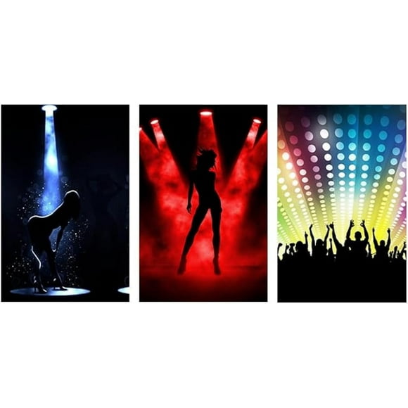 AIR-Beautiful Woman Dance with Music Customized Decorative Creative Art Posters Home Modern Decoration Print Decor for Living Room Custom Poster 12" x 16" (Music)