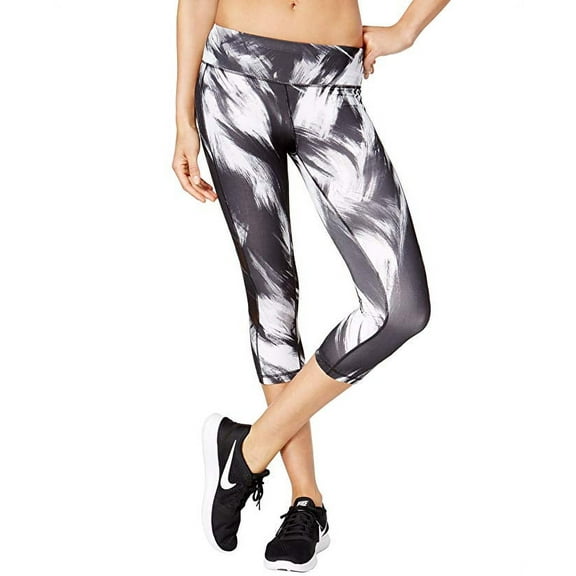Ideology Womens Printed Mesh Cropped Leggings Size X-Small