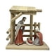 thumbnail image 2 of Estatua de belén navideño, adorno de mesa con luz, centro de mesa creativo, regalo artesanal, figura del nacimiento de Jesús para gabinete, 2 of 9