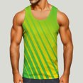 thumbnail image 2 of Aayomet Débardeurs Graphiques en Coton pour Hommes Sans Manches Col Rond Débardeurs Imprimés Blouse Chemises (Vert, L), 2 of 4