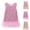Pink, variant on ATOGUTA Girls Uniform Dress Tulle Party Birthday Poster Formal Fancy Flower Princess Dresses Size 2T-10, Pink
