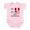 Petal Pink, variant on CafePress - Half Peruvian Half American Body Suit - Baby Light Bodysuit, Size Newborn - 24 Months