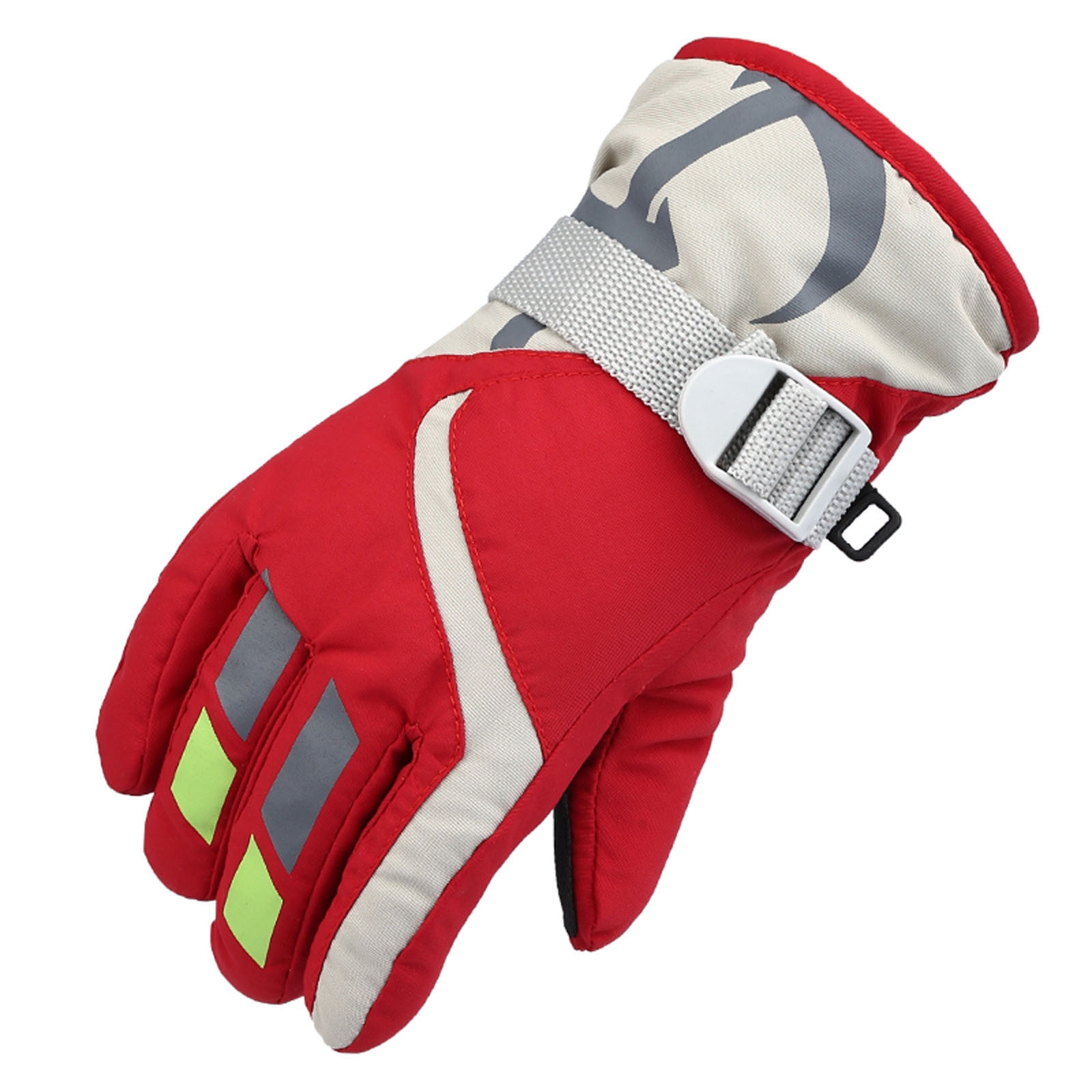 Besolor Kids Winter Gloves Waterproof Ski Snow Gloves Boys Girls Warm Outdoor Sports Snowboard Unisex Gloves Children Mittens for 4-7 Years