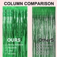 thumbnail image 7 of 2 Pack Green Metallic Tinsel Foil Fringe Curtains,  Doorway Window Curtain for Photo Backdrop Baby Shower Wedding Birthday Party Decor, 7 of 7