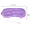 thumbnail image 5 of FZFLZDH Sleep Eye Mask USB Heating Steam Eye Shade Lavender Massager for Eyes Sleeping Travel Sleeping Mask Soft Eye Shade Cover for Travel Yoga Nap, Purple Stripe, 5 of 5
