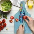 thumbnail image 3 of Whale Cutting Board, Cartoon Style Flying Happy Whale on the Clouds with Rainbow Clods on Its Head, Decorative Tempered Glass Cutting and Serving Board, Wine Bottle Shape, Multicolor, by Ambesonne, 3 of 5