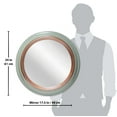 thumbnail image 5 of Infinity Instruments Ornate Green & Gold Round Transitional 24-inch Wall Mirror, 5 of 7