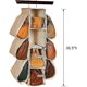 thumbnail image 2 of Bolso de mano no tejido y bolso de almacenamiento para armario colgante Izer con 10 bolsillos (bei), 2 of 4