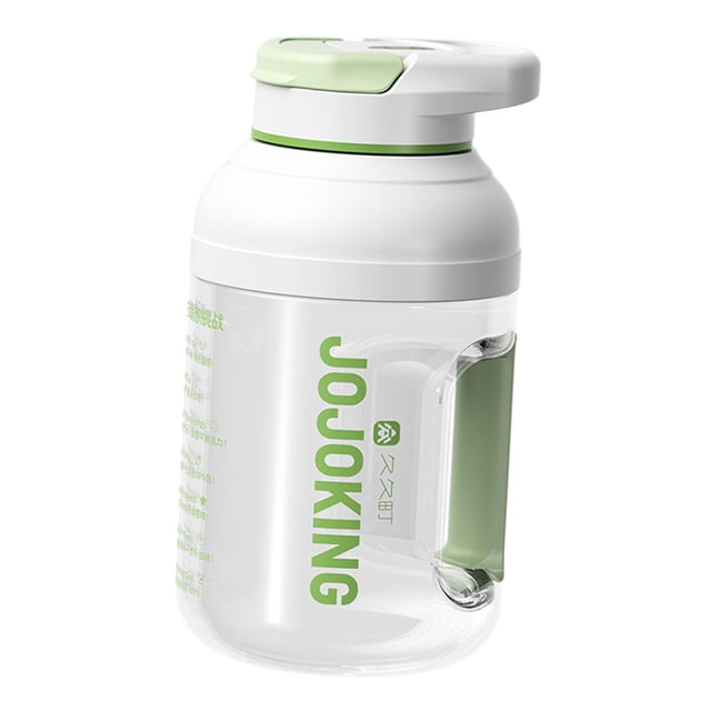 Exprimidor eléctrico, botella de agua, taza para beber recargable, licuadora portátil para acampar, deportes al aire libre, sandía doméstica Verde