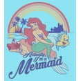 thumbnail image 2 of Girl's The Little Mermaid Ariel Actually I'm a Mermaid Graphic Cropped T-Shirt Blue Large, 2 of 3