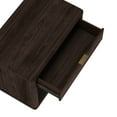 thumbnail image 5 of Evelyn Modern 32 Nightstand 2.0 with 1 Full Extension Drawer in Brown, 5 of 10