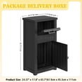thumbnail image 5 of Nihsuao Package Delivery Box Outdoor with Lockable Secure, Waterproof & UV-Resistant, Anti-Theft Parcel, Large Double Wall Resin Outdoor Deck Box for Porches, Patios, Curbside, (Black), 5 of 8
