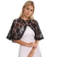 thumbnail image 1 of Qarigey Elegante capa frontal abierta, chal de boda ligero y de moda, chales para vestido de noche Accesorios de disfraces Negro, 1 of 6