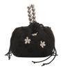 Sywqhk Bolso De Mano De Tela Jacquard Sólida Bolso De Hombro Con Cadena Con Cordón Para Mujer (Blanco) Sywqhk Para estrenar