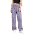 thumbnail image 2 of XUNKUSGA Womens Pajama Pants Fuzzy Fleece Cozy Wide Leg Pants for Women Loose Casual Elastic High Waist Women's Sleepwear Thermal Winter Fall Pj Bottoms Free Size, 2 of 8