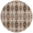 thumbnail image 2 of Addison Rugs Chantille Indoor/Outdoor Transitional Moroccan Mocha Washable Round Rug, 8' x 8', 2 of 6