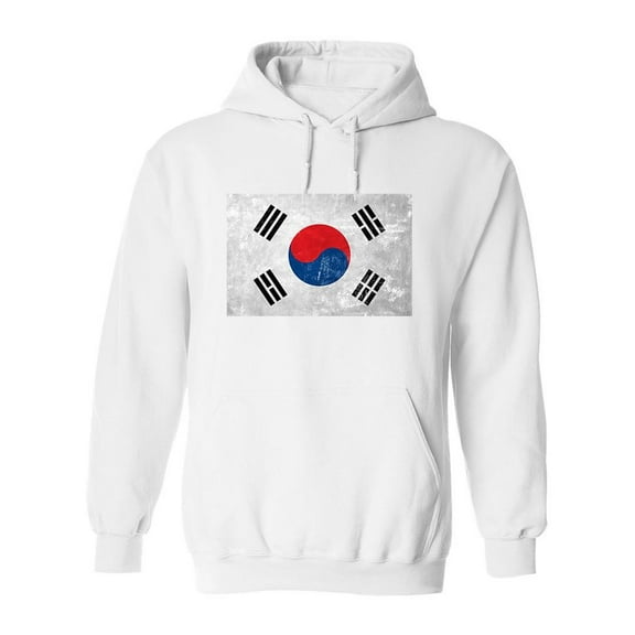 South Korea Flag Design Hoodie Men -Image by Shutterstock, Male Small