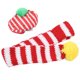 thumbnail image 4 of Conjunto de gorro y bufanda para perro, adorable gorro de punto navideño para mascotas, gatos, perros pequeños, medianos y grandes, blanco + rojo S, 4 of 14