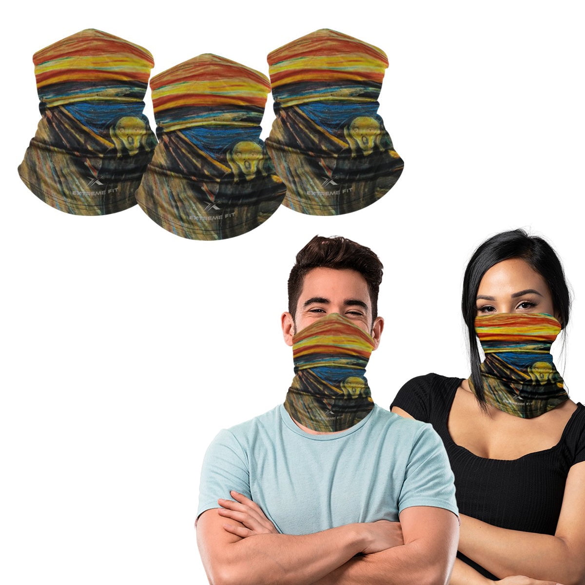 3-Pack Neck Gaiter - Famous Painting