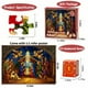 thumbnail image 4 of Rompecabezas Calendario de Adviento con escena de la Natividad, rompecabezas de 24 días, tradición navideña religiosa, 70 cm (27,6"), estilo vitral, 1 pieza Rkxzt, 4 of 7