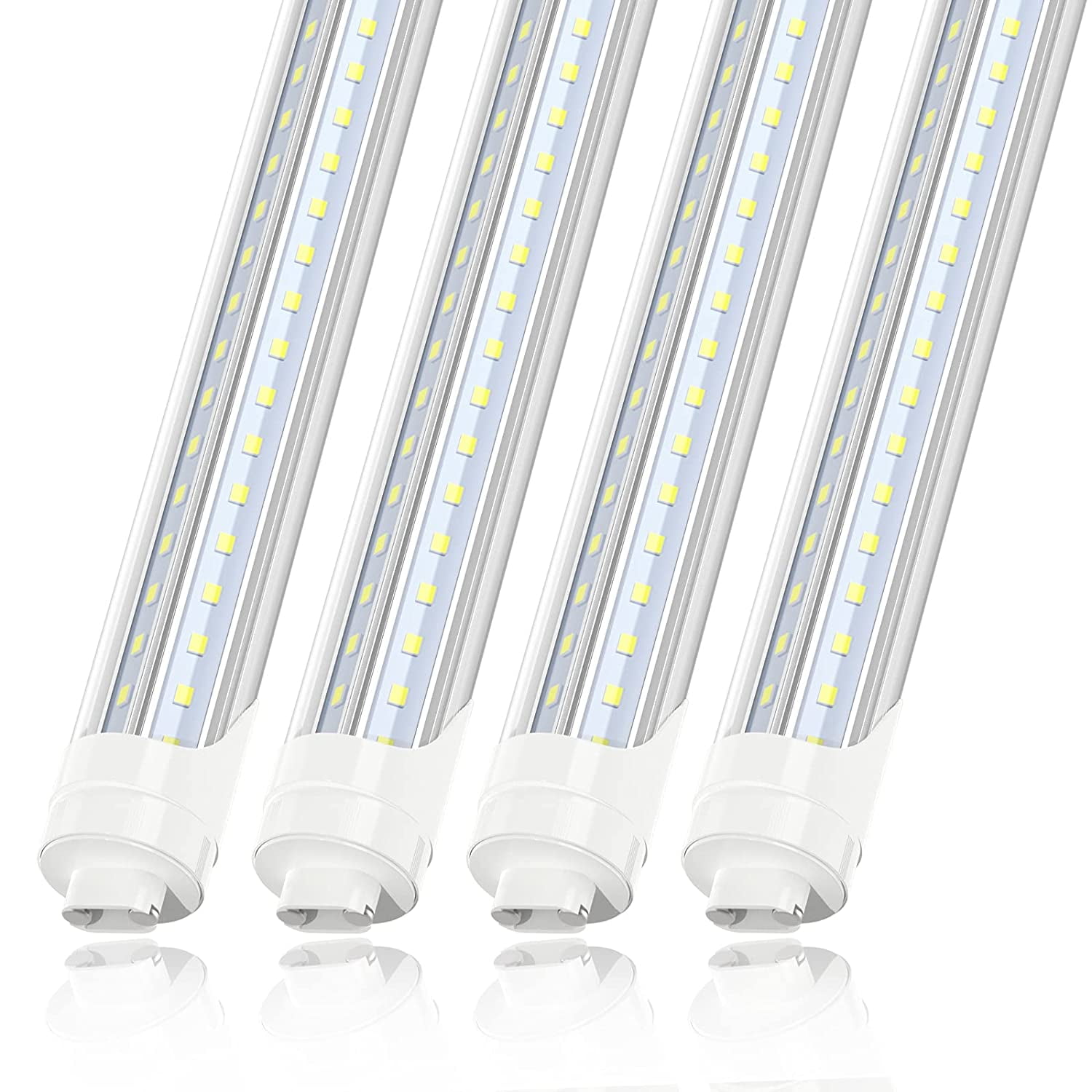 LED Shop Light Bulbs T8 G13 Bi-Pin 4 Foot Tube Light Fixtures 6000K 22W 2400LM 