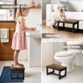 thumbnail image 2 of Step Stool, NomNest Height-Adjustable Wooden Step Ladder Metal Foot Stool Small Kitchen Stool Helper for Toddler Adults, Ladder Chair for Home Bedsid, 2 of 6