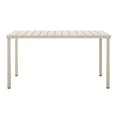 thumbnail image 2 of WestinTrends Playa 59" Iron Metal Outdoor Rectangular Patio Dining Table For 6, Sand, 2 of 14